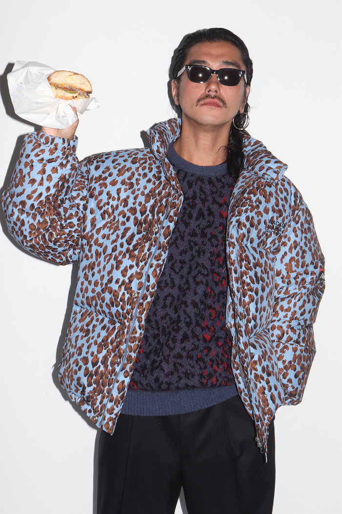 ジャケット・アウター WACKO MARIA 22AW LEOPARD FATIGUE JACKET Wacko Maria Men's Type-2 Leopard Fatigue Jacket in Beige